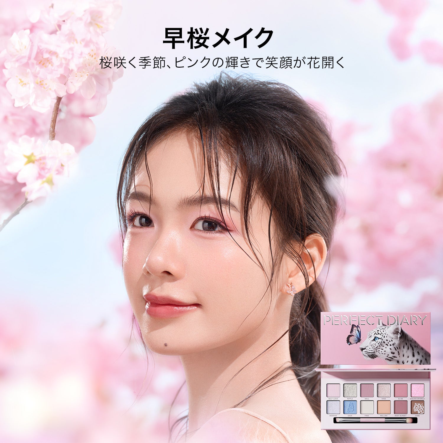 エクスプローラ12色アイシャドウ サクラバタフライ