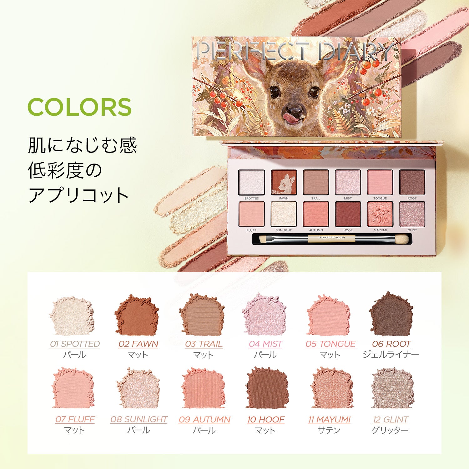 【新品発売】エクスプローラ12色アイシャドウ ウォームディア